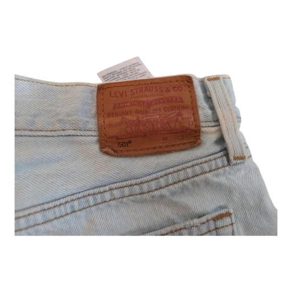 Levi's 501 Button Fly Cut Off Jean Shorts Size 31 - Picture 8 of 10